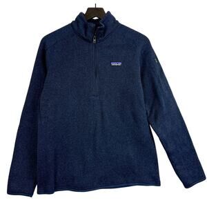 Patagonia Womens Better Sweater Full Zip Fleece Jacket Navy Blue - L